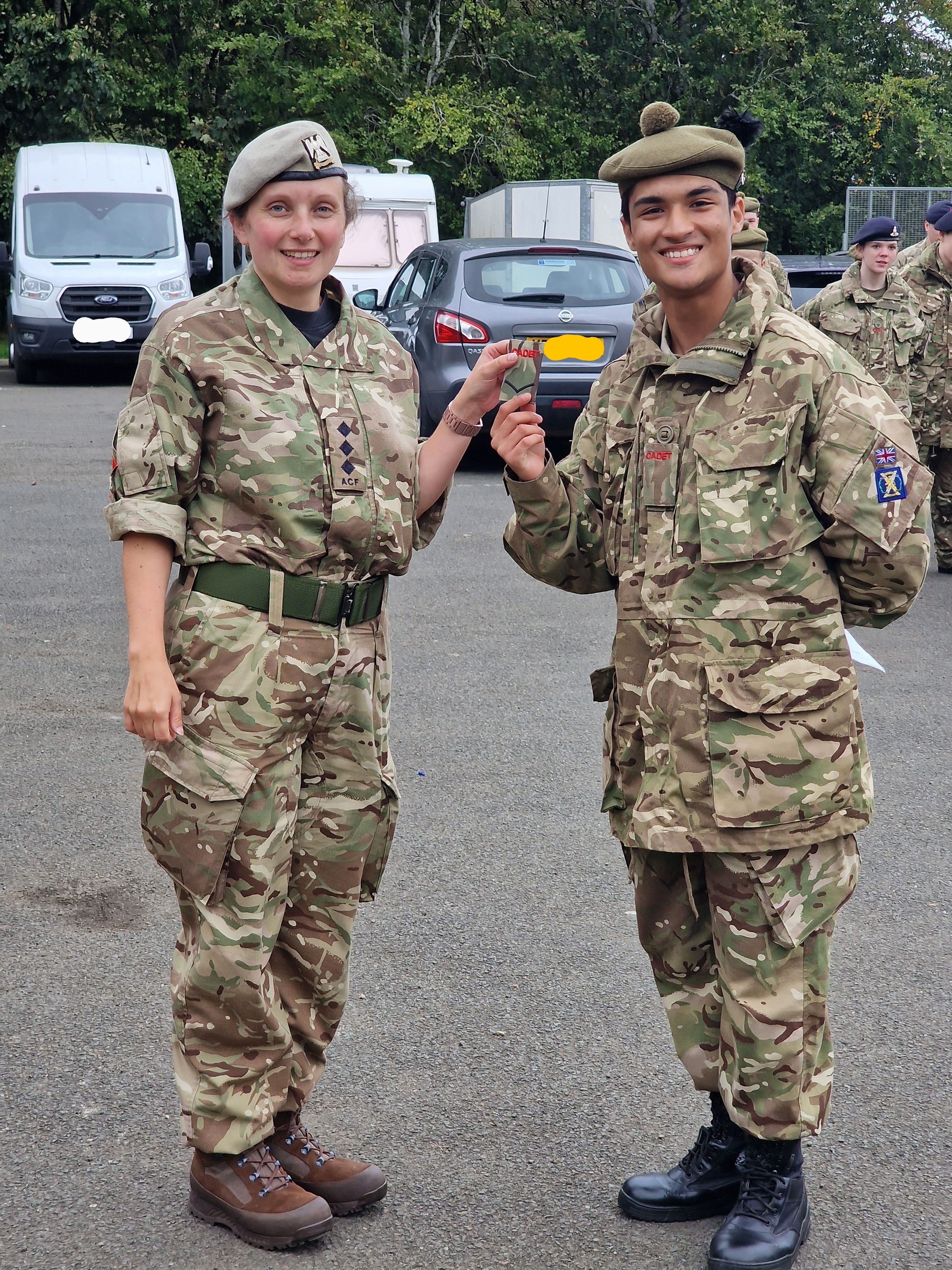 picture of me getting promoted