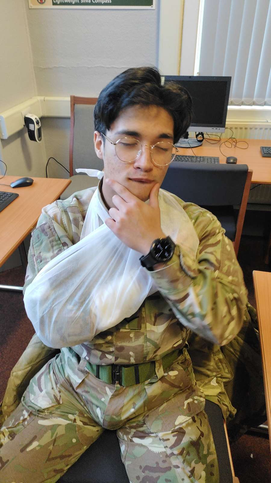 a picture of me in a sling